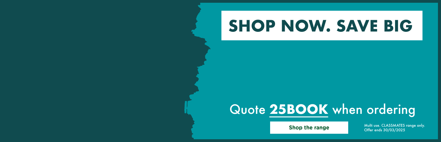25% off Classmates Exercise Books