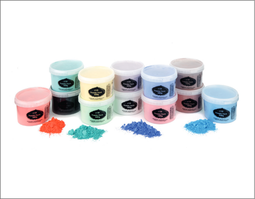 Powder paint.